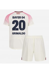 Bayer Leverkusen Alejandro Grimaldo #20 Babytruitje Uit tenue Kind 2025-26 Korte Mouw (+ Korte broeken)